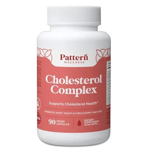 Pattern Wellness Cholesterol Complex Supplement – 90 Vegan Capsules thumbnail 1