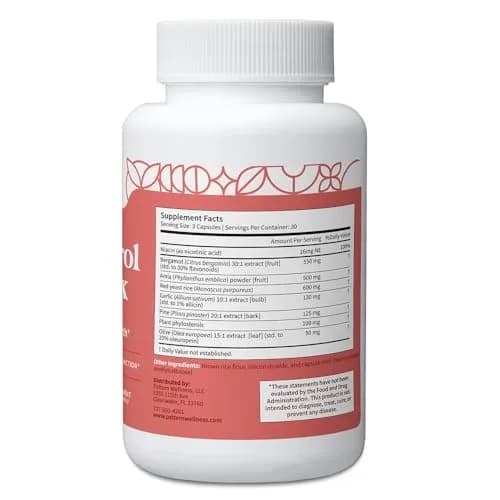 Pattern Wellness Cholesterol Complex Supplement – 90 Vegan Capsules thumbnail 8