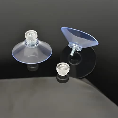 AccEncyc Clear PVC Suction Cups with Stainless Steel Screws, 40mm Diameter, Pack of 24 | Heavy Duty Hooks for Glass, Tile, and Smooth Surfaces thumbnail 3