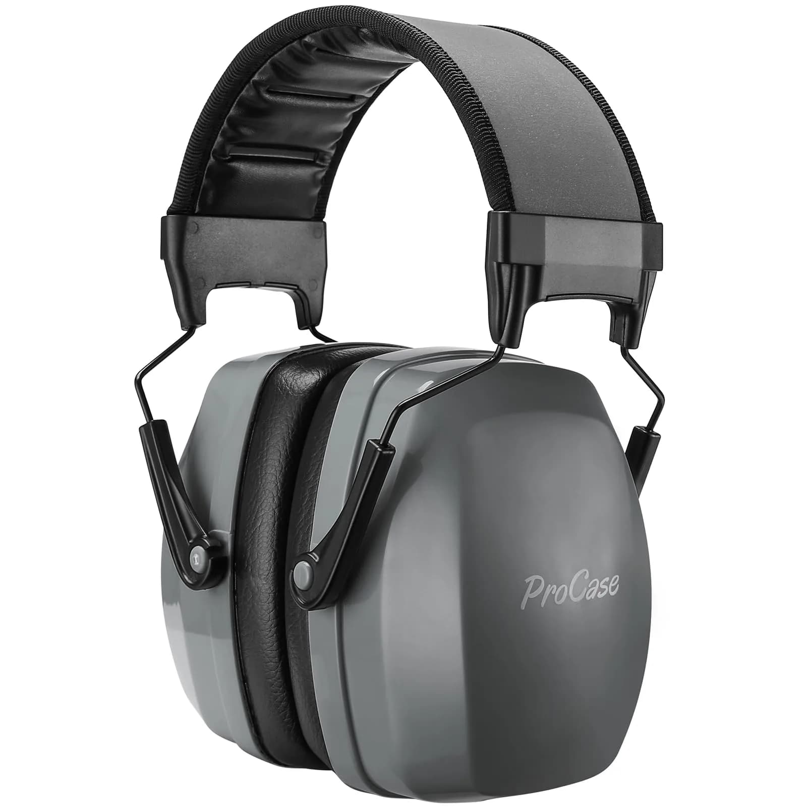 ProCase SNR33dB Noise Reduction Earmuffs, Adult Hearing Protection, Purple | ANSI S3.19 Certified — Grey