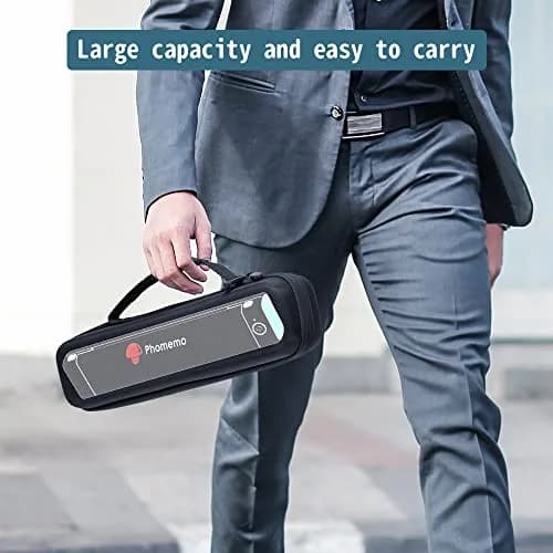 Phomemo M08F Portable Printer Case | Black Hard Shell Travel Holder for Letter/A4 Printers, 35cm (13.78") thumbnail 5