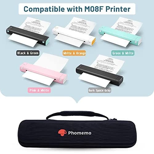 Phomemo M08F Portable Printer Case | Black Hard Shell Travel Holder for Letter/A4 Printers, 35cm (13.78") thumbnail 8