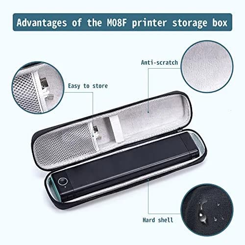 Phomemo M08F Portable Printer Case | Black Hard Shell Travel Holder for Letter/A4 Printers, 35cm (13.78") thumbnail 4