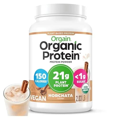 Orgain HORCHATA protein powder tub Plant 20 servings