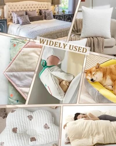 PLANTIONAL 47" x 59" Natural Cotton Quilt Batting | Soft, Warm & Resistant to Tearing thumbnail 7