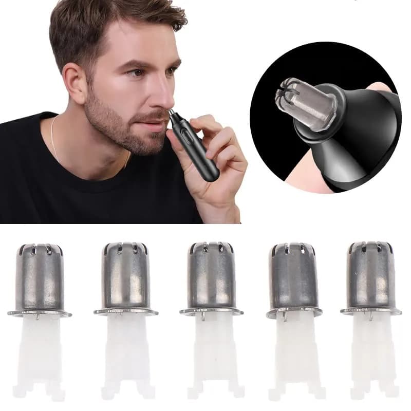 TorSor Nose Hair Trimmer Replacement Heads 5 Pack | Waterproof, Universal Cutter Blades for Razor Trimming Ear Eyebrow Hairs thumbnail 5