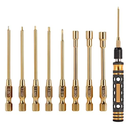 INJORA 8 in 1 RC Tool Kit Hex & Nut Screwdriver for 1/24 1/18 Mini RC Cars | Precision, Lightweight & Durable thumbnail 1