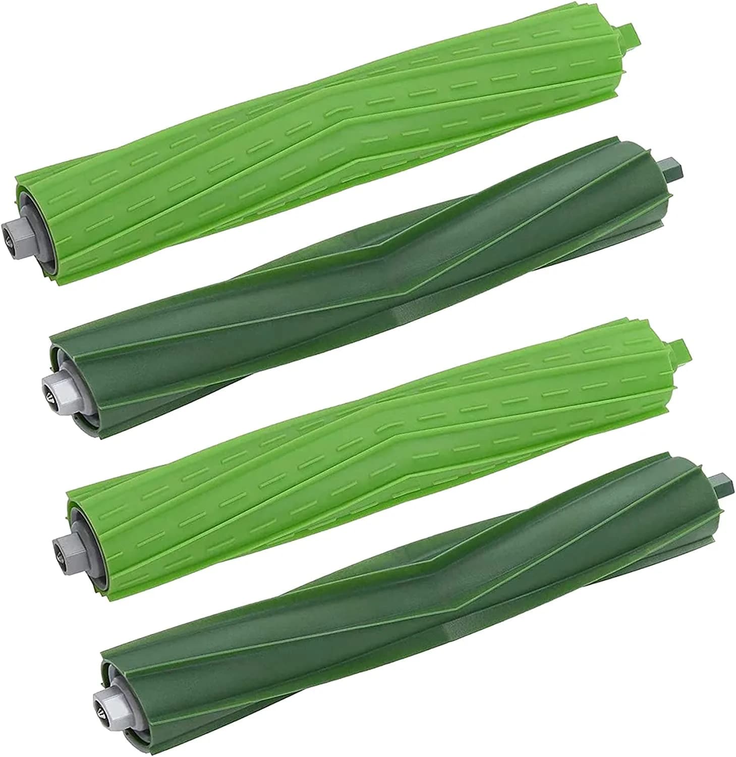 Detetap Replacement Roller Brushes for iRobot Roomba i&e&j Series (2-Pack, Green) | Compatible with i1, i3, i4, i6, i7, i8, j7, E5, E6 Models — Rollers