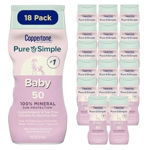 Coppertone Baby Sunscreen Lotion SPF 50, 6 Fl Oz | Hypoallergenic & Water-Resistant thumbnail 1