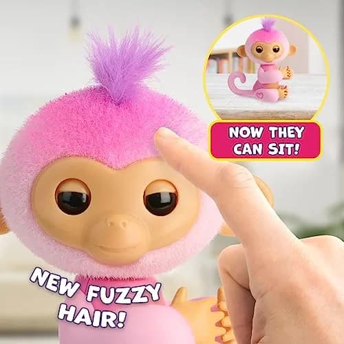 Fingerlings Baby Monkey Harmony Pink | Interactive Toy with 70+ Sounds & Reactions thumbnail 6