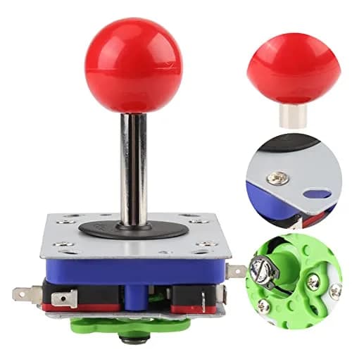 Akozon Classic Arcade Joystick Controller with Adjustable Ball and Long Handle for Competition Style Gaming, 240g (0.53 lb) thumbnail 8