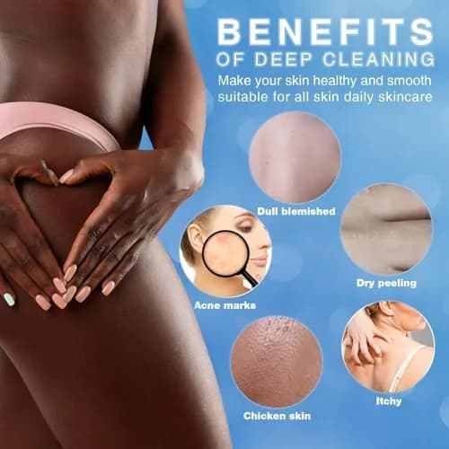 UJFQBH African Bath Sponge Set 5 Pieces | Exfoliating Shower Body Scrubber for Daily Use thumbnail 5