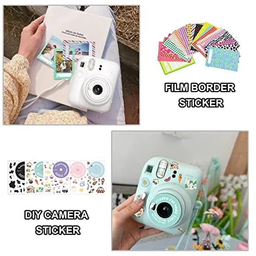 CAIYOULE Camera Accessories Kit for Fujifilm Instax Mini 12, Lilac Purple | Professional Camera Bag & Photo Display Set thumbnail 5
