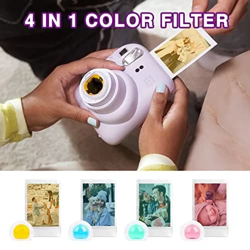 CAIYOULE Camera Accessories Kit for Fujifilm Instax Mini 12, Lilac Purple | Professional Camera Bag & Photo Display Set thumbnail 7