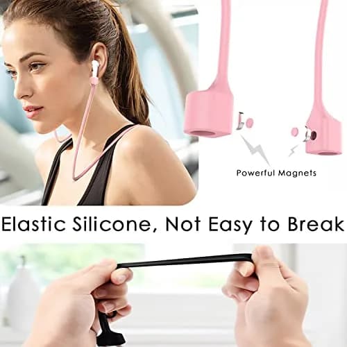 Mooyavia Ultra Strong Magnetic Anti-Lost Strap for AirPods Pro - 5 Pcs | Silicone Neck Lanyard for Wireless Earbuds thumbnail 3