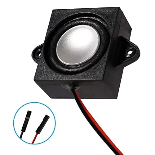 DWEII 4PCS 3 Watt 8 Ohm Mini Speakers | 31mm x 28mm x 15mm, 3.3V/5V Selectable Interface thumbnail 7
