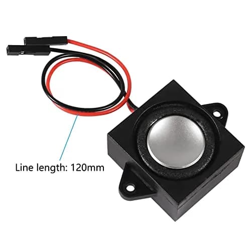 DWEII 4PCS 3 Watt 8 Ohm Mini Speakers | 31mm x 28mm x 15mm, 3.3V/5V Selectable Interface thumbnail 3