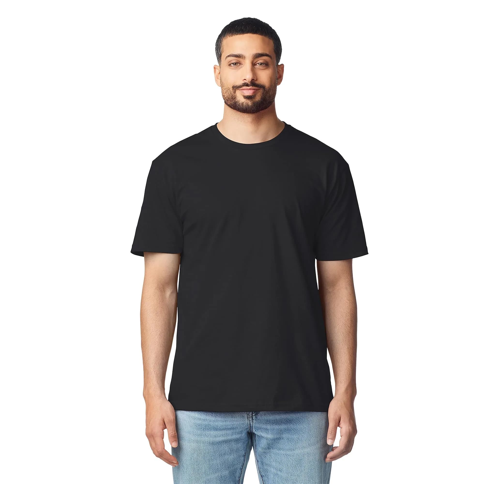 Gildan Softstyle Cotton T-Shirt Medium | Classic Comfort & Durability — Black / Large