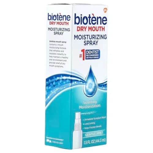 Biotène Gentle Mint Moisturizing Mouth Spray 1.5 Fl Oz (Pack of 3) | Sugar-Free Dry Mouth Relief thumbnail 2