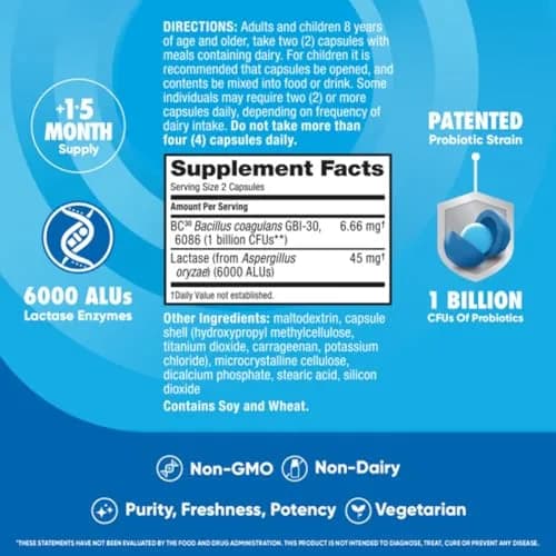 Digestive Advantage Probiotics + Lactase Digestive Enzymes 96ct | Supports Gut & Immunity thumbnail 7