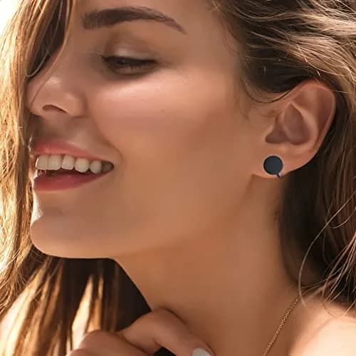 FLYUN Keloid Pressure Earrings 12MM Stainless Steel Non-Pierced Ear Cuff | Lightweight, Hypoallergenic, Daily Wear thumbnail 2