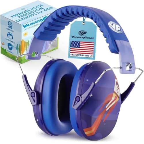 Vanderfields Kids Noise Canceling Headphones - 31 dB | Ear Protection for Kids 3-12 thumbnail 1