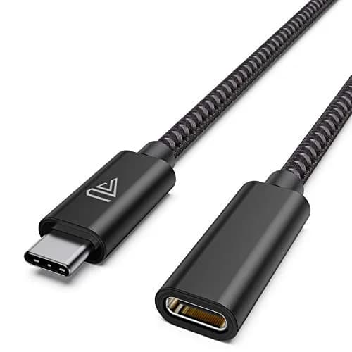 Faracent 1ft Black USB C Extension Cable - 20Gbps, 240W, 4K@60Hz, USB 3.2 thumbnail 1