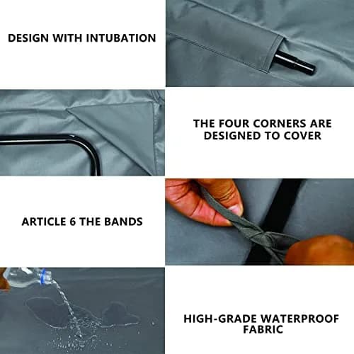 Hagsfire Grey Swing Canopy Replacement for 2 Seater Swings, 164cm (64.5") L x 114cm (44.8") W | Waterproof & UV-Resistant thumbnail 4