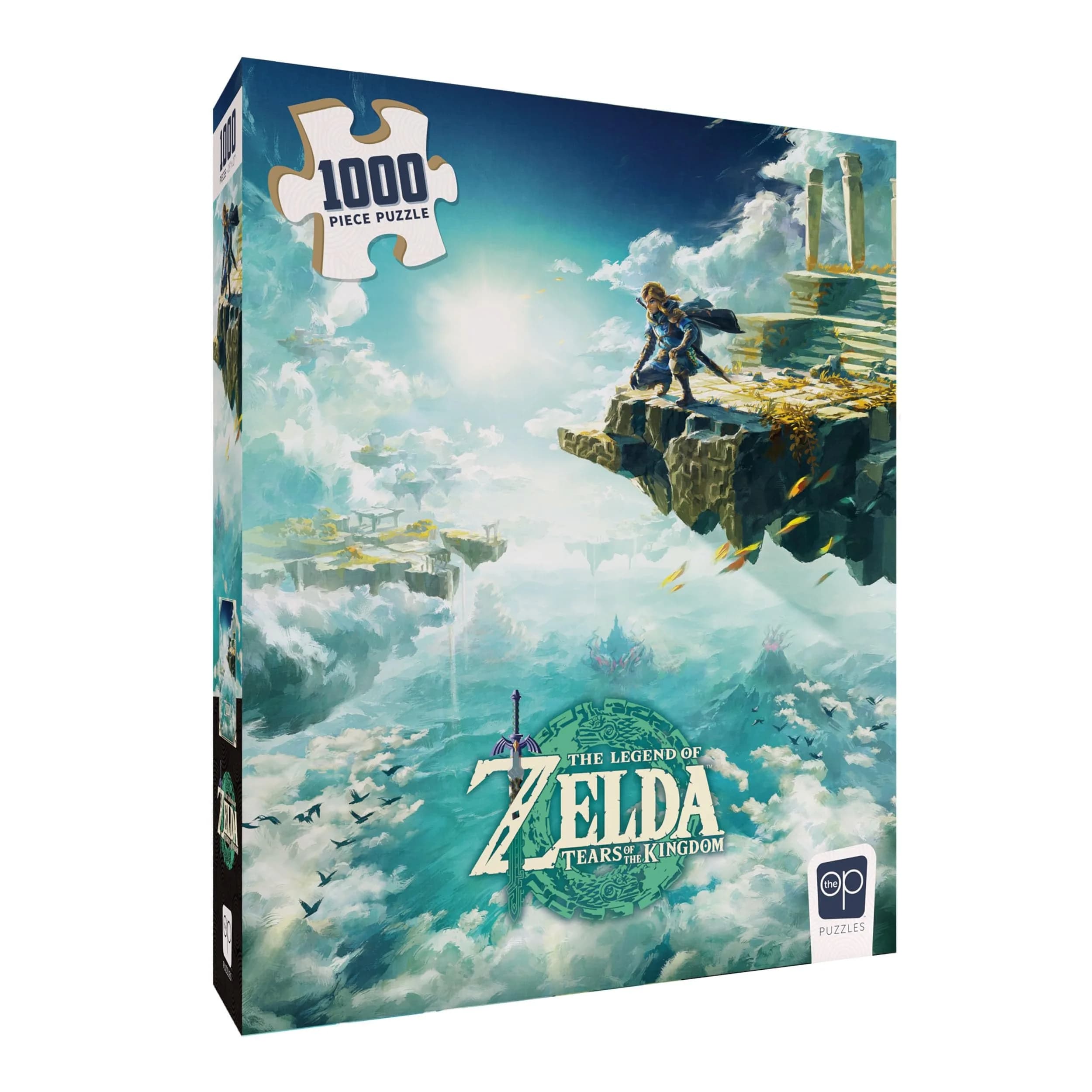 USAOPOLY The Legend of Zelda Tears of The Kingdom 1000 Piece Jigsaw Puzzle | Link from Zelda, Collectible, 19" x 27" - main product image