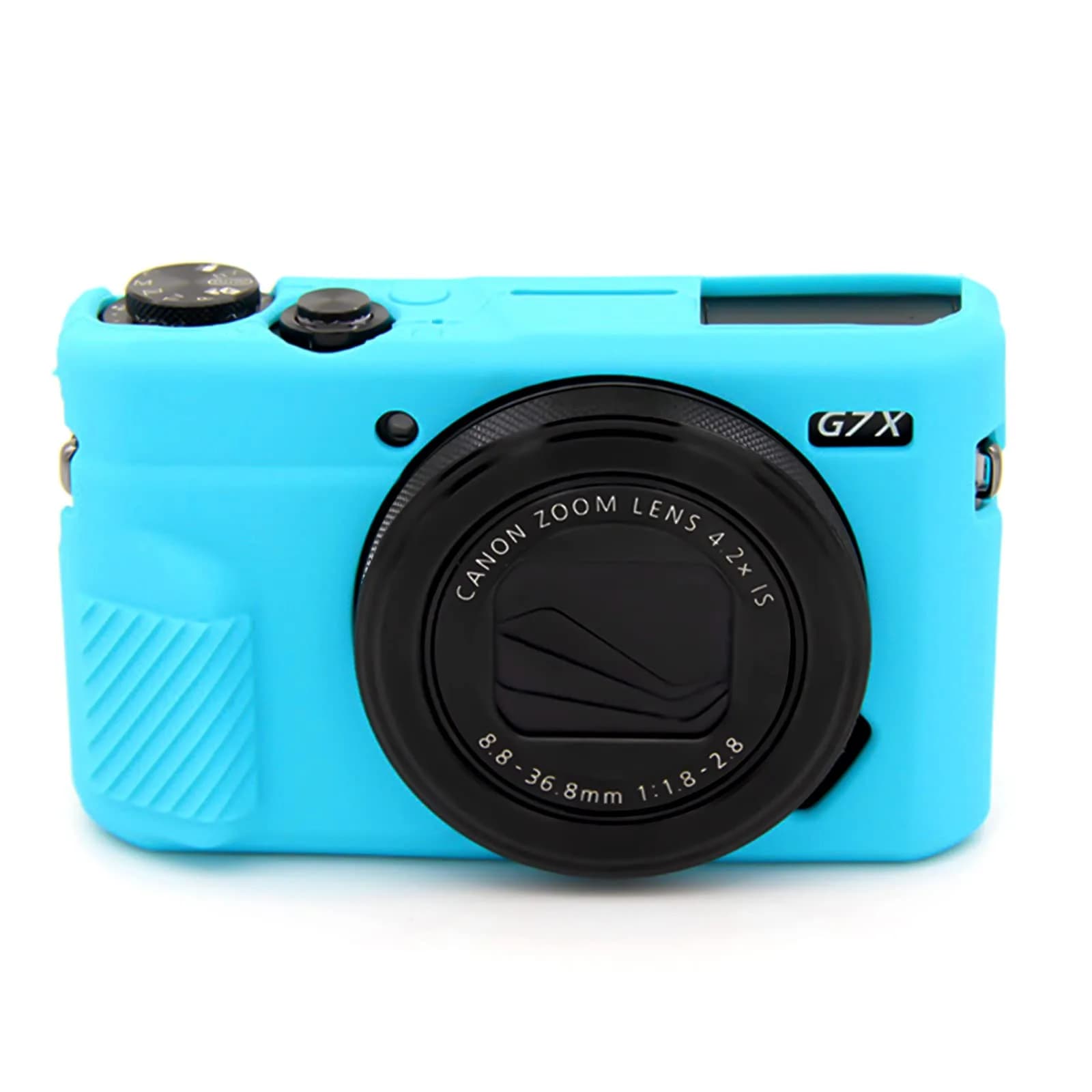 Easy Hood Silicone Camera Case for Canon PowerShot G7X II - Pink | Protective Cover with Precise Cutouts — Blue