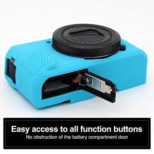 Easy Hood Blue Silicone Camera Case for Canon PowerShot G7X Mark II | Protective Cover thumbnail 3