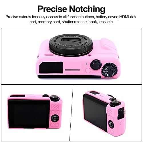 Easy Hood Silicone Camera Case for Canon PowerShot G7X II - Pink | Protective Cover with Precise Cutouts thumbnail 5