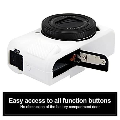 Easy Hood White Silicone Camera Case for Canon Powershot G7X Mark II | Protective Cover thumbnail 4