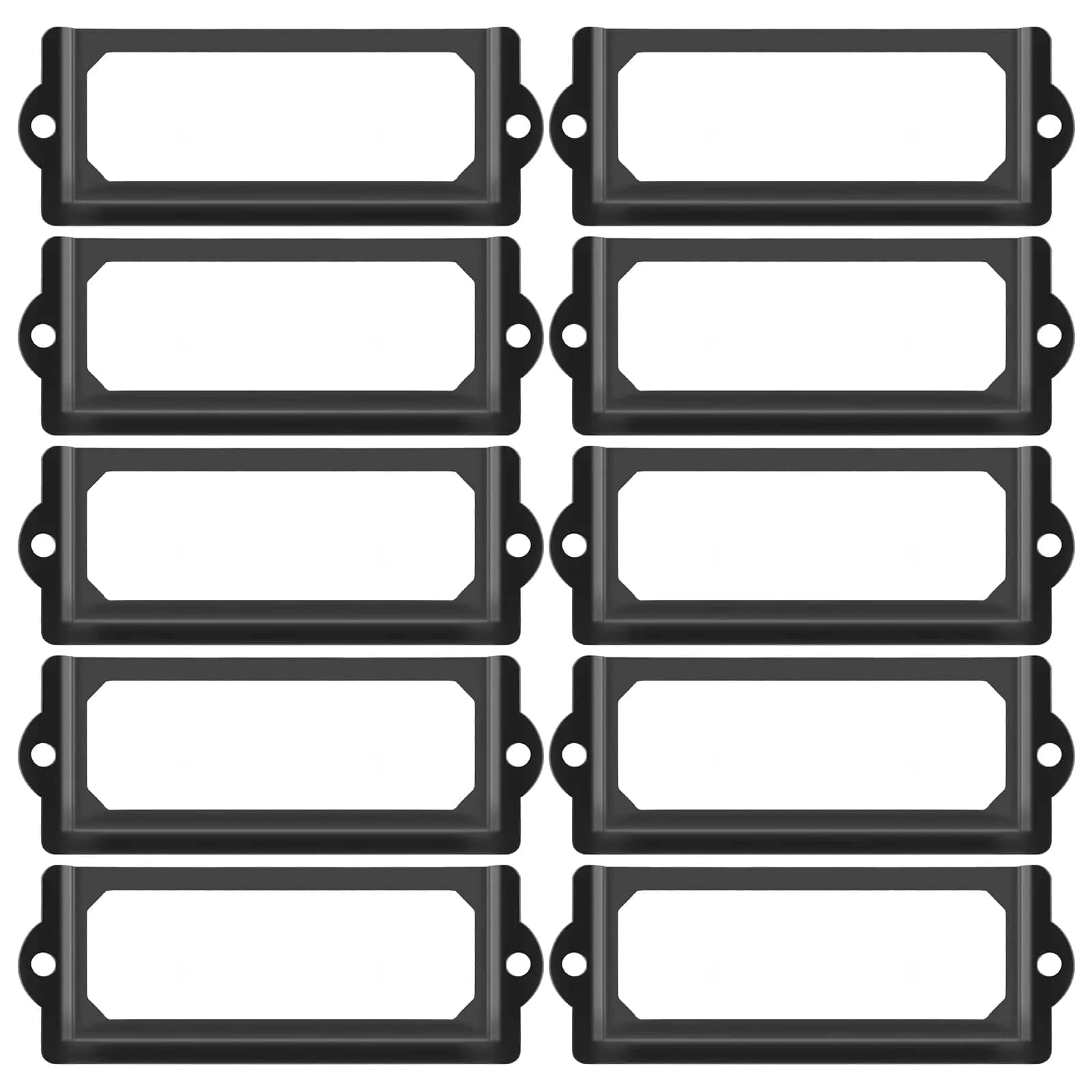 suiwotin Metal Label Holder, 83mm x 30mm | Rustproof, Corrosion Resistant, File Drawer Label Frames - main product image