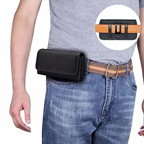 Wzttdm Metal Belt Clip with Rivets (20 Pairs Black, 20 Pairs Silver) | Heavy Duty Holster Fastener for Leather Crafts thumbnail 3