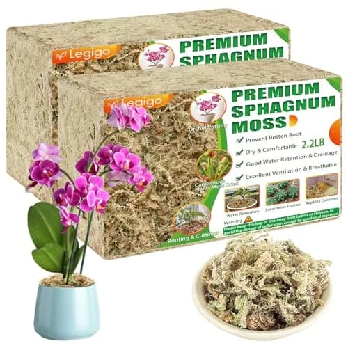Legigo 4.4LB Sphagnum Moss for Plants | Moisture Retention & Root Growth Support thumbnail 1