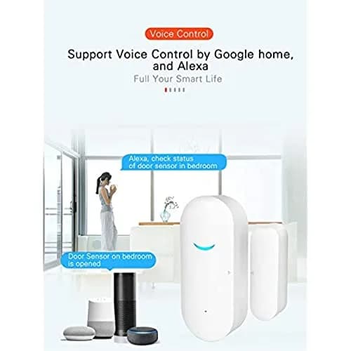SENCKIT Smart Door/Window Sensor 4-Pack | WiFi Alarm, Wireless Alerts, Compatible with Alexa/Google Assistant thumbnail 2