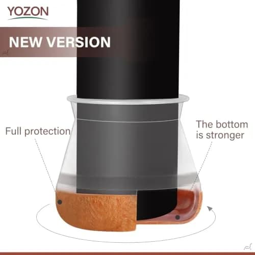 YOZON Chair Leg Floor Protectors Silicone Caps 32 Count | Protects Hardwood, Tile, Laminate Floors thumbnail 4