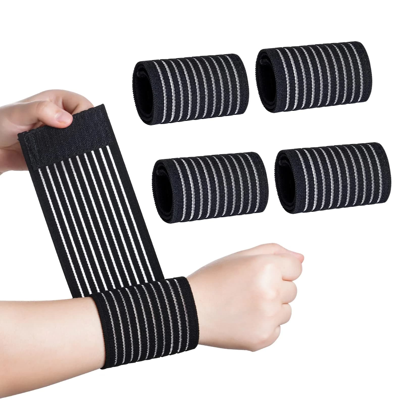 Rbenxia Elastic Wrist Compression Bandage Adjustable Wrist Strap Hand Brace | Support for Wrist Pain & Injury - main product image