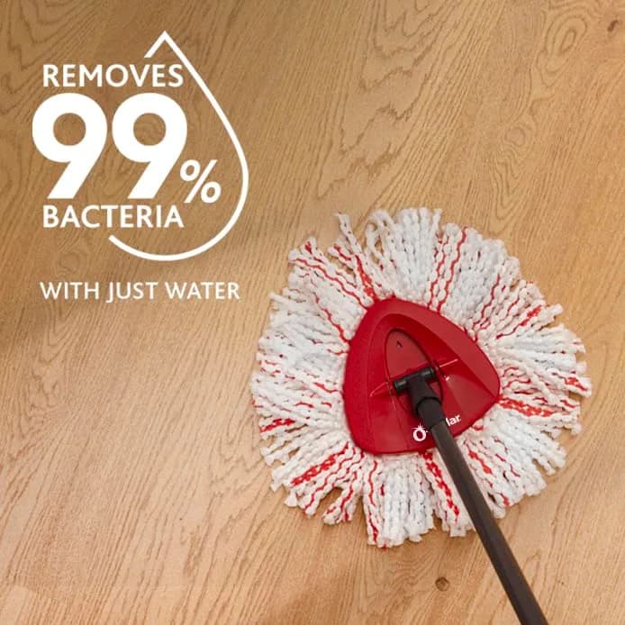 O-Cedar EasyWring Deep Clean Refill (1-Pack, White) | 40% More Cleaning Power | Microfiber Mop Refill for Spin Mop Systems thumbnail 5