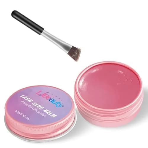 Libeauty Lash Lift Glue Balm 10g (0.35 oz) | Pink Peach Adhesive Wax for Flawless Lash Perms thumbnail 1