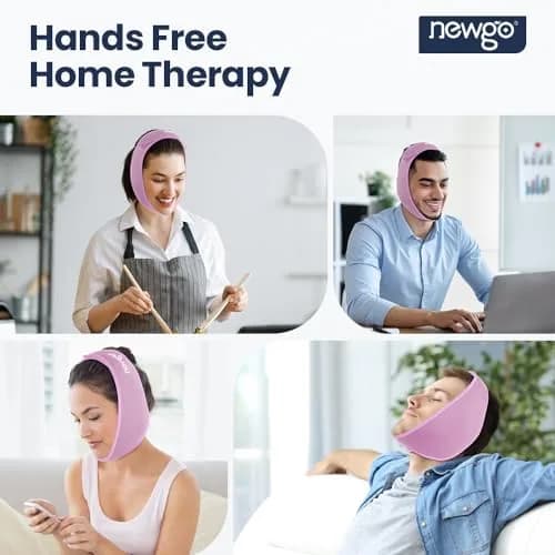 NEWGO Wisdom Teeth Ice Pack Head Wrap for Face Oral Surgery, Purple | 4 Gel Packs thumbnail 5