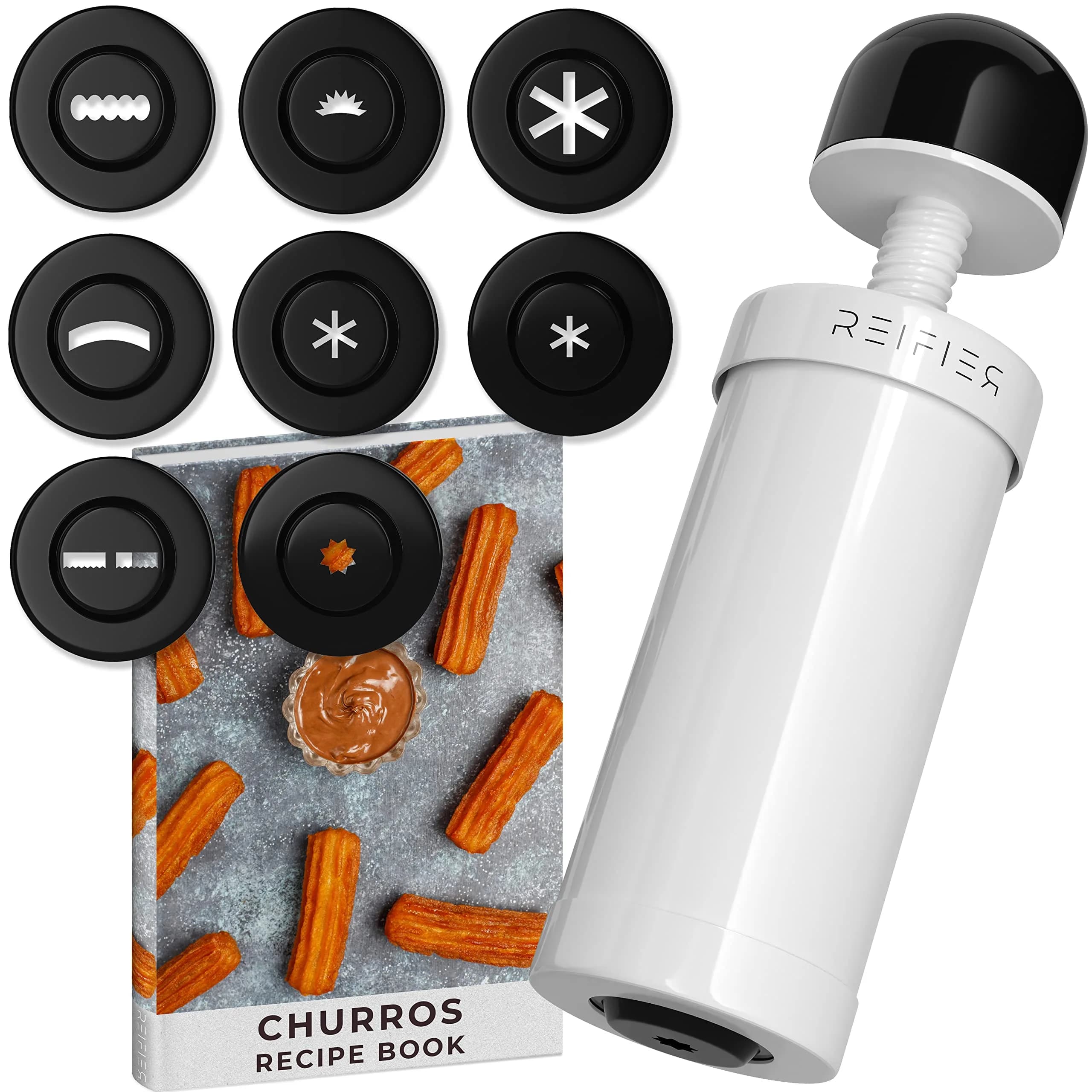 Reifier Churrera Churro Maker Machine - 8 Discs | Easy to Use & Dishwasher Safe - main product image