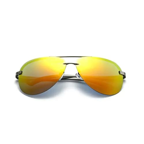 Fishingtours Aviator Sunglasses for Men Women Polarized Mirrored Driving | Classic Style with UV400 Protection thumbnail 1