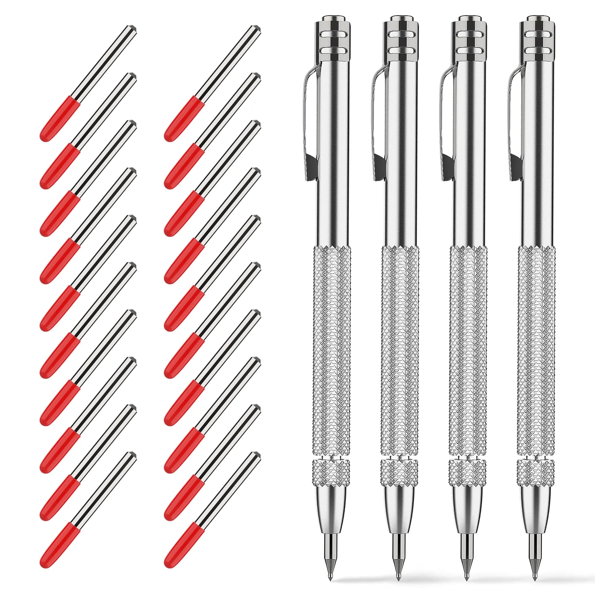 Glieskir Tungsten Carbide Scriber Set with Magnet & 20 Tips | Precision Metal & Glass Marking Tool