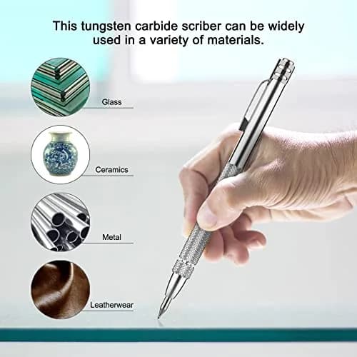 Glieskir Tungsten Carbide Scriber Set with Magnet & 20 Tips | Precision Metal & Glass Marking Tool thumbnail 3