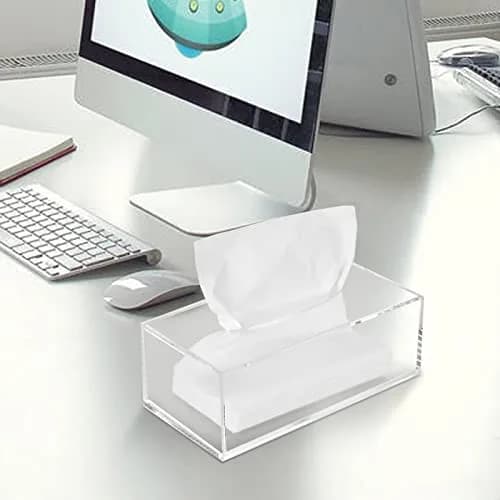 PITBVO Clear Acrylic Tissue Box Cover | Modern, Durable, Easy to Clean (22.99 USD) thumbnail 6