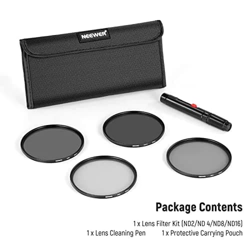NEEWER 82mm ND Lens Filter Kit: ND2 ND4 ND8 ND16 | Long Exposure & Overexposure Control thumbnail 8