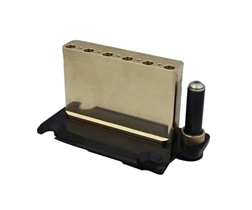 Guyker Non-locking 2 Point Guitar Tremolo Bridge 83.2 x 40.3mm | CNC Machined Brass Block for ST Electric Guitar (Black) thumbnail 6