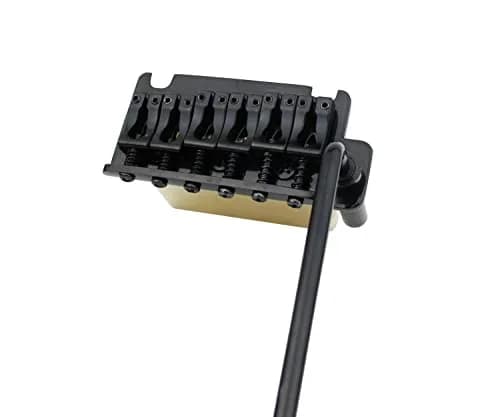 Guyker Non-locking 2 Point Guitar Tremolo Bridge 83.2 x 40.3mm | CNC Machined Brass Block for ST Electric Guitar (Black) thumbnail 2